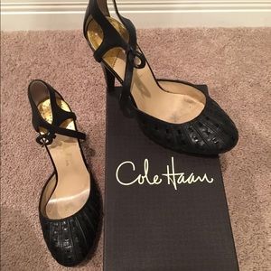 Cole Haan Nike Air black Mary Jane heel